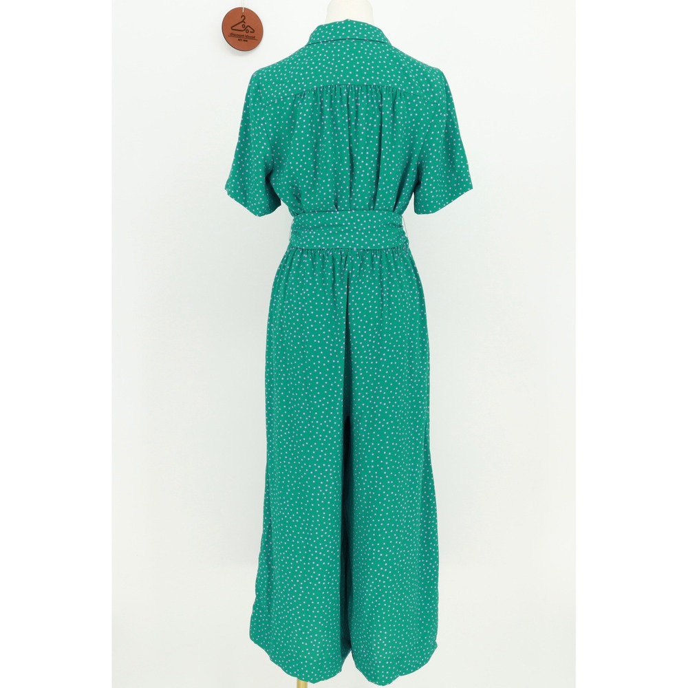 Kate Spade New York Wide Leg Cropped Belted Poolside Dot Jumpsuit Size 4 NWOT - Picture 3 of 9